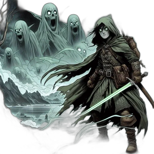 concept art, fantasy art, comic book art, pixel art transparent PNG cut-out