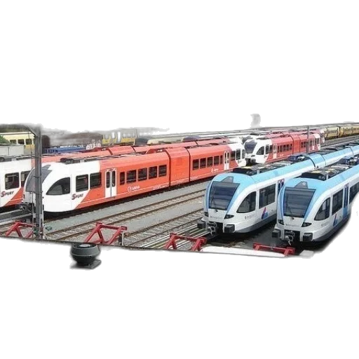 3d render, photorealistic, concept art, train transparent PNG cut-out