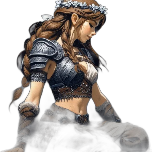 fantasy art, concept art, comic book art, photorealistic transparent PNG cut-out