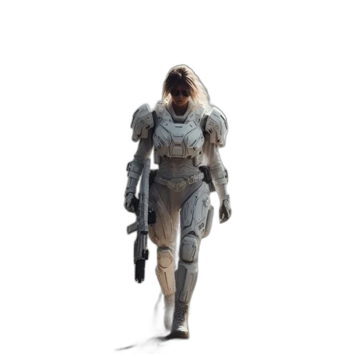 robot, weapon, sword, jacket transparent PNG cut-out