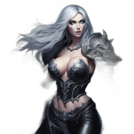 dragon, dress, fantasy art, comic book art transparent PNG cut-out