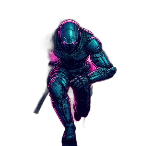 sword, robot, weapon, staff transparent PNG cut-out