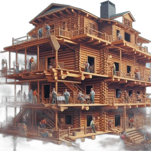 building, furniture, 3d render, concept art transparent PNG cut-out