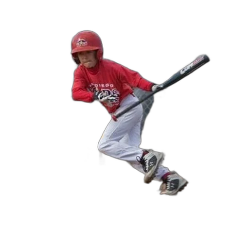 young, baseball, player, red transparent PNG cut-out