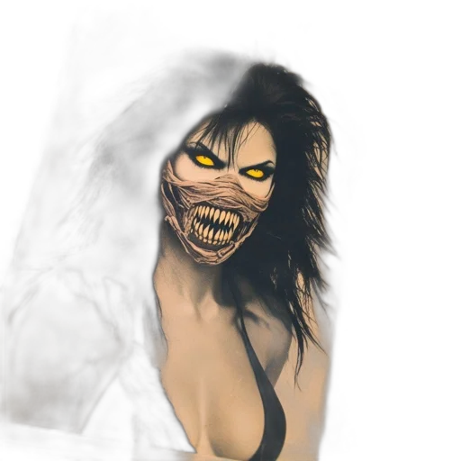 mask, face, creature, fantasy art transparent PNG cut-out