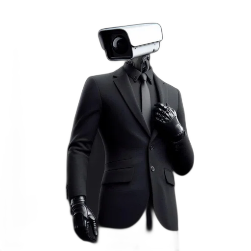 mask, robot, staff, jacket transparent PNG cut-out