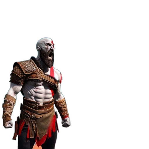 creature, staff, mask, sword transparent PNG cut-out