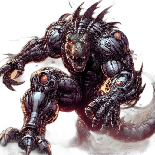 robot, creature, dragon, weapon transparent PNG cut-out