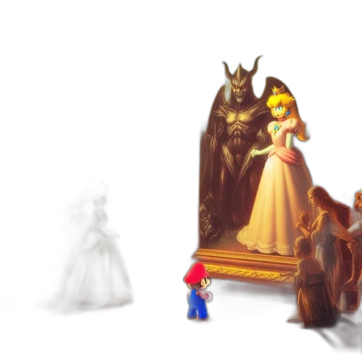 crown, dress, concept art, pixel art transparent PNG cut-out