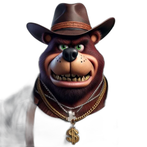 animal, hat, face, staff transparent PNG cut-out