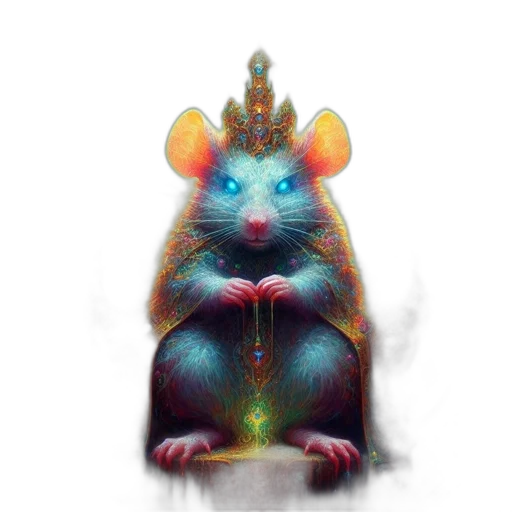 crown, animal, hat, staff transparent PNG cut-out