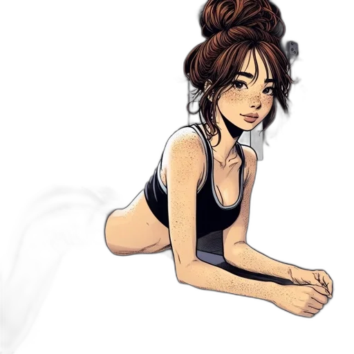 concept art, cartoon, watercolor, comic book art transparent PNG cut-out