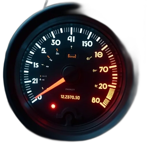 car, gauge, showing, fuel transparent PNG cut-out