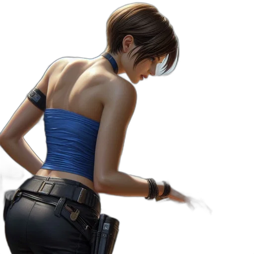 jacket, weapon, concept art, photorealistic transparent PNG cut-out