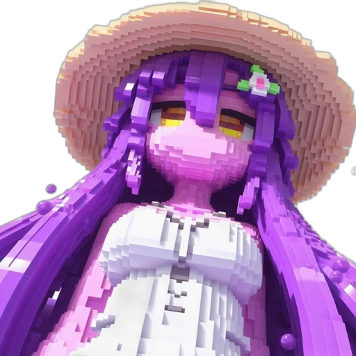 hat, dress, flower, creature transparent PNG cut-out