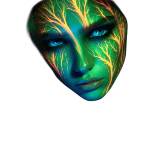 mask, face, jewelry, creature transparent PNG cut-out