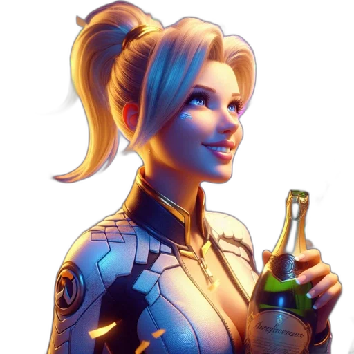 bottle, staff, jacket, robot transparent PNG cut-out