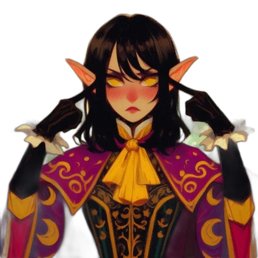 staff, mask, face, fantasy art transparent PNG cut-out