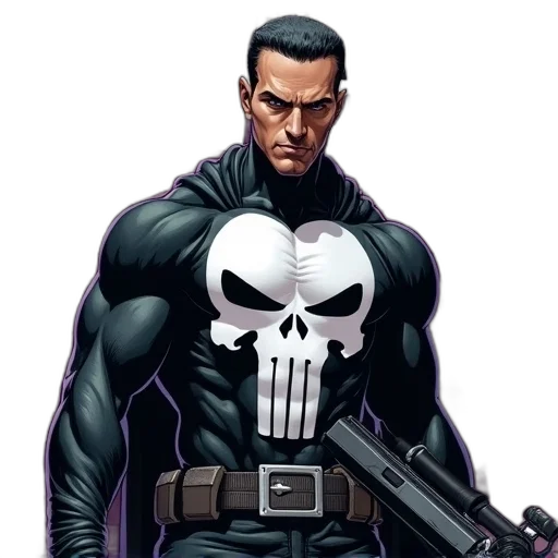 comic book art, concept art, cartoon, first transparent PNG cut-out