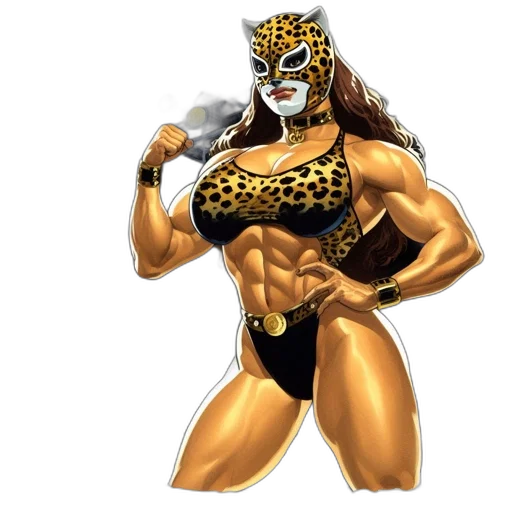 animal, mask, jewelry, comic book art transparent PNG cut-out