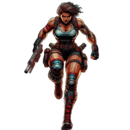 weapon, concept art, cyberpunk, pixel art transparent PNG cut-out