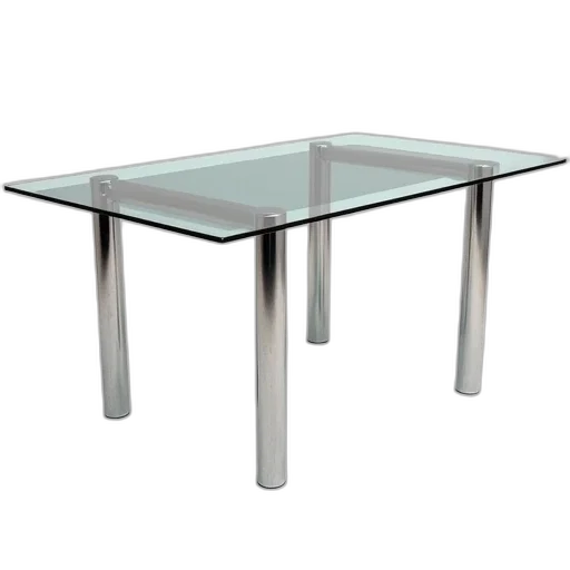 furniture, 3d render, glass, top transparent PNG cut-out