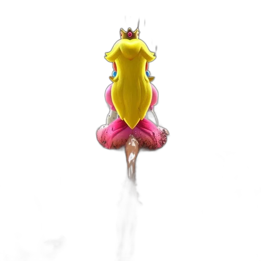 crown, dress, staff, flower transparent PNG cut-out
