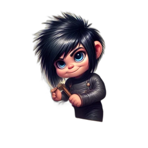 staff, cartoon, concept art, 3d render transparent PNG cut-out