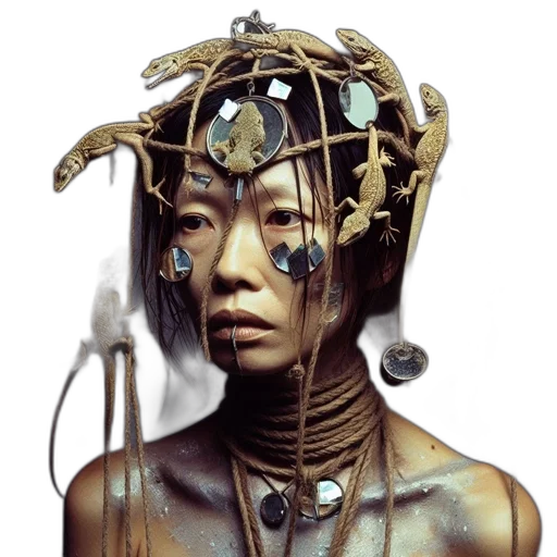 robot, jewelry, mask, face transparent PNG cut-out