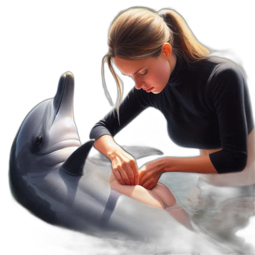 creature, oil painting, concept art, photorealistic transparent PNG cut-out