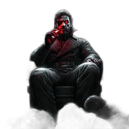 jacket, face, concept art, comic book art transparent PNG cut-out