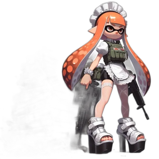 weapon, dress, jacket, staff transparent PNG cut-out