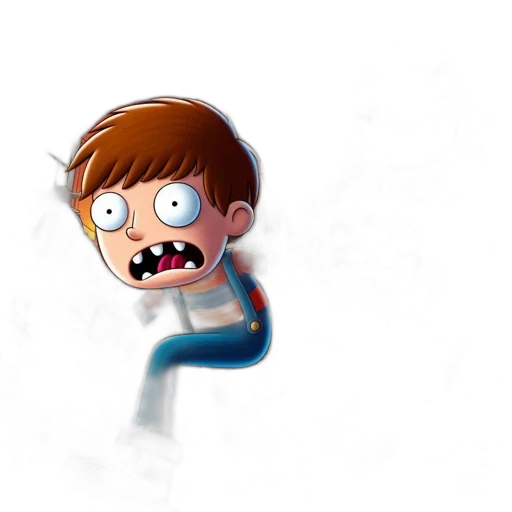 creature, face, concept art, 3d render transparent PNG cut-out