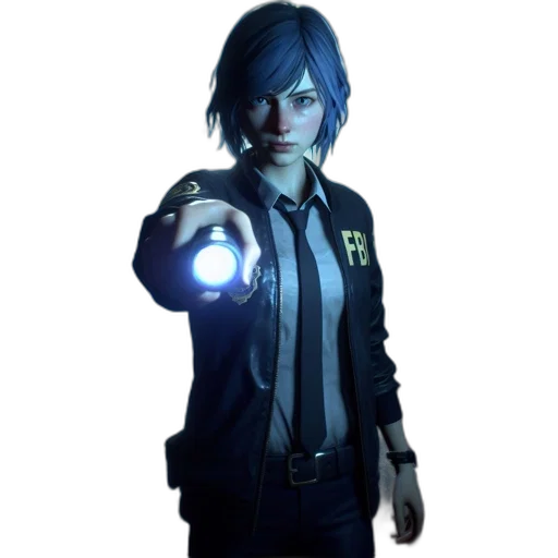 jacket, staff, weapon, robot transparent PNG cut-out