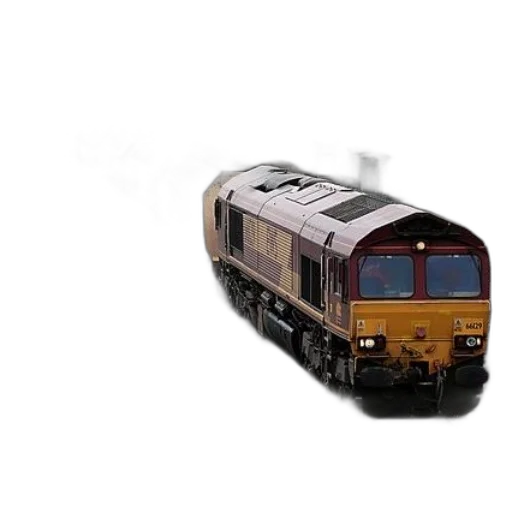 3d render, photorealistic, long, train transparent PNG cut-out