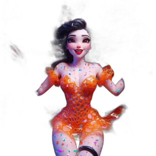 dress, concept art, fantasy art, 3d render transparent PNG cut-out