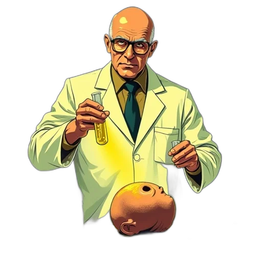 staff, jacket, bottle, face transparent PNG cut-out