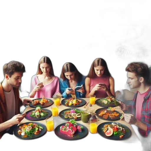 food, photorealistic, 3d render, concept art transparent PNG cut-out
