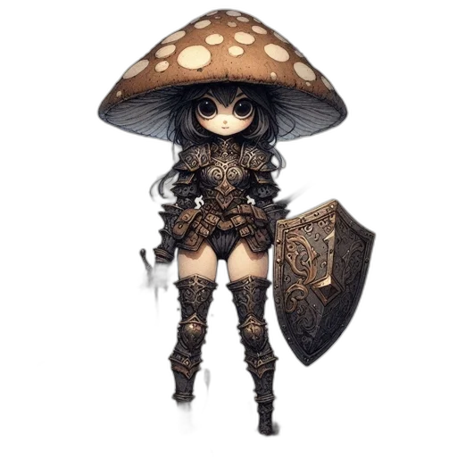 umbrella, dress, sword, weapon transparent PNG cut-out