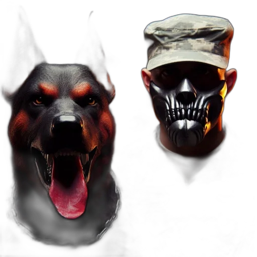 mask, animal, creature, concept art transparent PNG cut-out