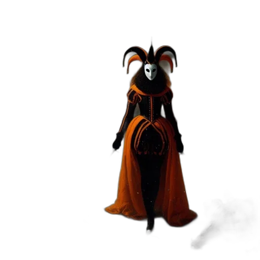 dress, robot, staff, mask transparent PNG cut-out