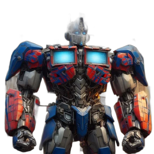 robot, weapon, concept art, 3d render transparent PNG cut-out
