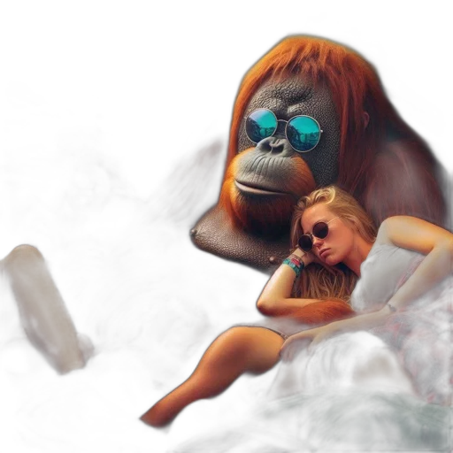 creature, animal, concept art, 3d render transparent PNG cut-out