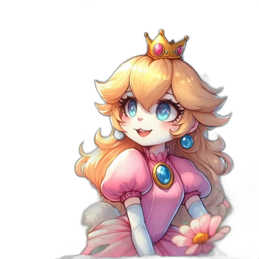 crown, dress, staff, face transparent PNG cut-out