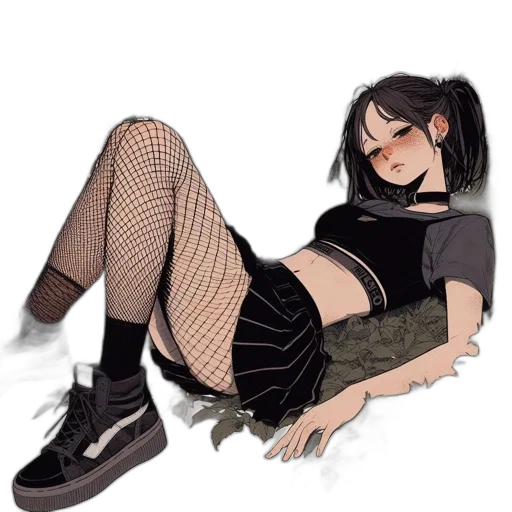 shoes, dress, creature, pixel art transparent PNG cut-out