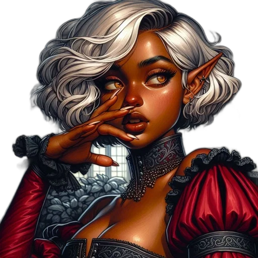 face, fantasy art, comic book art, concept art transparent PNG cut-out