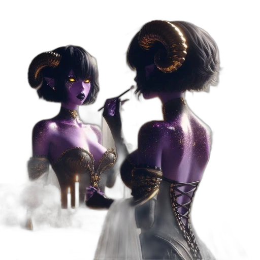 mask, dress, staff, jewelry transparent PNG cut-out
