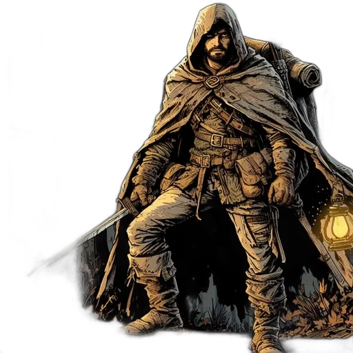 jacket, comic book art, concept art, fantasy art transparent PNG cut-out