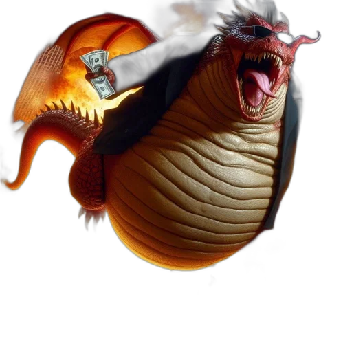 dragon, creature, animal, food transparent PNG cut-out