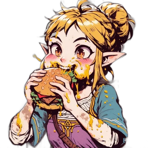 food, dragon, pixel art, concept art transparent PNG cut-out